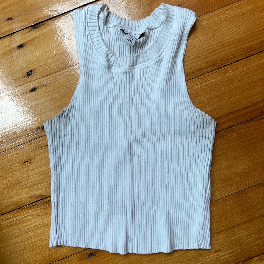 Topshop white tank sz 4